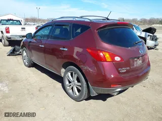 2009 Nissan Murano SL with VIN JN8AZ18W69W141842, listed as a IAAI auction lot 41771894 with 180,611 mi miles. Bid and sale history available at carsss.com. Image 3.
