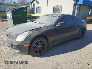 2006 Infiniti G35 Coupe with VIN JNKCV54E66M714376, listed as a Copart auction lot 49266905 with 0 mi miles and Salvage Title. Bid and sale history available at carsss.com. Image 1.