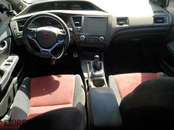 2015 Honda Civic Si with VIN 2HGFB6E50FH703552, listed as a Copart auction lot 57911915 with 104,489 mi miles and Salvage title. Bid and sale history available at DreamBid. Image 8.