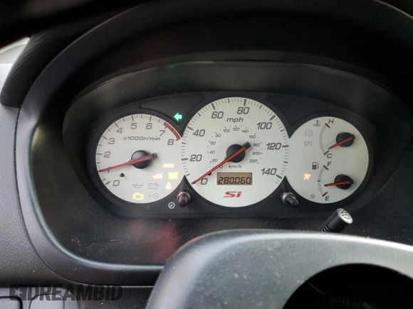 2004 Honda Civic Si with VIN SHHEP335X4U504930, listed as a Copart auction lot 86808894 with 280,060 mi miles and Salvage Title. Bid and sale history available at DreamBid. Image 9.