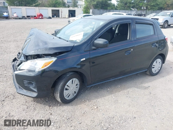 2021 Mitsubishi Mirage ES с VIN ML32AUHJ9MH001037, выставлен на аукционе IAAI как лот 42130663 с пробегом 36 329 миль миль и . История ставок и продаж доступна на DreamBid. Изображение 2.