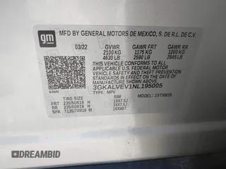 2022 GMC Terrain SLT z VIN 3GKALVEV1NL195005, wystawiony jako IAAI lot #42395131 z przebiegiem 40 499 mil mil oraz . Historia ofert i sprzedaży dostępna na DreamBid. Obrazek 9.