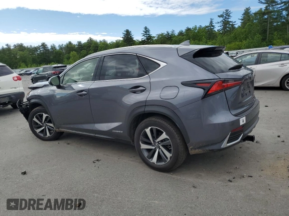 2018 Lexus NX 300h with VIN JTJBJRBZXJ2082652, listed as a Copart auction lot 58744985 with 106,090 mi miles and Salvage title. Bid and sale history available at DreamBid. Image 2.