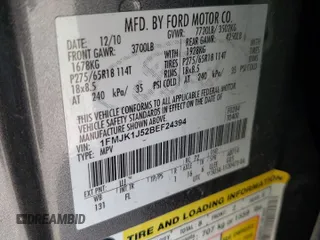 2011 Ford Expedition Max XLT с VIN 1FMJK1J52BEF24394, выставлен на аукционе Copart как лот 48367595 с пробегом 200 967 миль миль и Списание • Salvage title. История ставок и продаж доступна на DreamBid. Изображение 15.