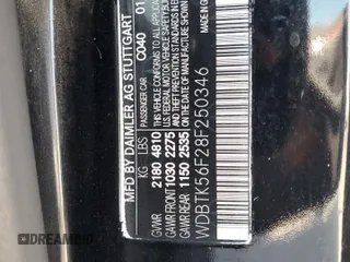 2008 Mercedes-Benz CLK 350 with VIN WDBTK56F28F250346, listed as a Copart auction lot 60489885 with 124,621 mi miles and Clean title. Bid and sale history available at DreamBid. Image 12.
