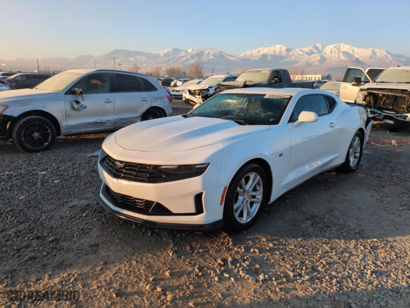 2019 Chevrolet Camaro 1LT with VIN 1G1FA1RX3K0127107, listed as a Copart auction lot 88008945 with 46,173 mi miles and Salvage Title. Bid and sale history available at carsss.com. Image 1.