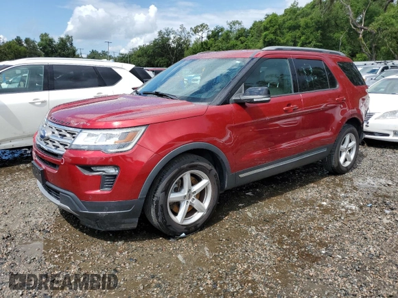 2018 Ford Explorer XLT z VIN 1FM5K7D80JGB74339, wystawiony jako Copart lot #60812125 z przebiegiem 113 620 mil mil oraz Szkoda całkowita • Salvage title. Historia ofert i sprzedaży dostępna na DreamBid. Obrazek 1.