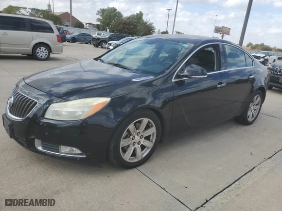 2012 Buick Regal Turbo Premium 1 with VIN 2G4GS5EV7C9215679, listed as a Copart auction lot 77190454 with 172,741 mi miles and Salvage Title. Bid and sale history available at carsss.com. Image 1.