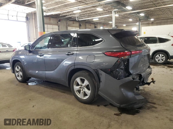 2020 Toyota Highlander LE with VIN 5TDBZRBHXLS004645, listed as a Copart auction lot 47989115 with 69,245 mi miles and Salvage title. Bid and sale history available at DreamBid. Image 2.