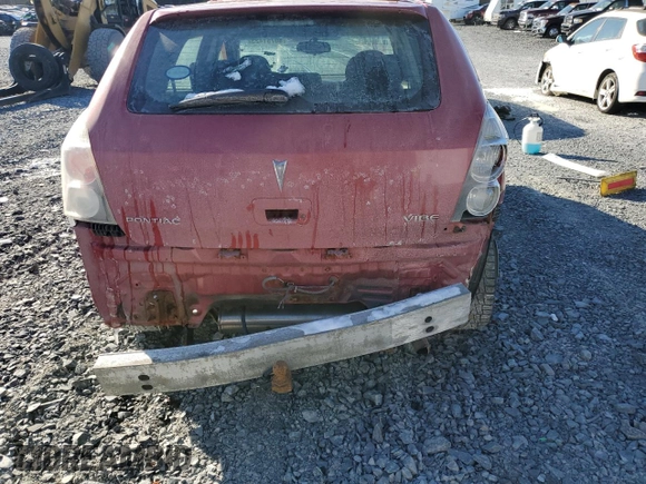 2010 Pontiac Vibe w/1SA with VIN 5Y2SP6E8XAZ412042, listed as a Copart auction lot 80751423 with 365,863 mi miles and Non Repairable. Bid and sale history available at carsss.com. Image 6.