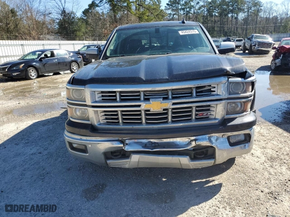 2015 Chevrolet Silverado 1500 LTZ with VIN 3GCUKSEC0FG458605, listed as a Copart auction lot 45424315 with 110,317 mi miles and Salvage Title. Bid and sale history available at carsss.com. Image 5.