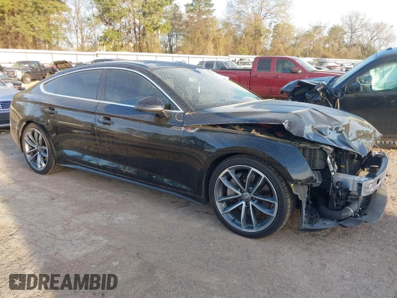 2021 Audi A5 Sportback S line Premium Plus with VIN WAUFACF57MA020805, listed as a IAAI auction lot 41818697 with 80,804 mi miles and . Bid and sale history available at DreamBid. Image 1.