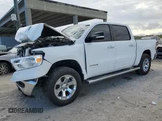 2020 Ram 1500 Big Horn with VIN 1C6SRFFMXLN298552, listed as a Copart auction lot 86169844 with 130,317 mi miles and Non Repairable. Bid and sale history available at carsss.com. Image 1.