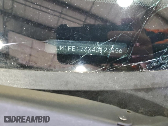 2004 Mazda RX-8 with VIN JM1FE173X40123456, listed as a Copart auction lot 45000725 with Not Provided miles and Clean Title. Bid and sale history available at DreamBid. Image 13.