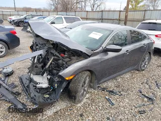 2019 Honda Civic Sedan EX with VIN 19XFC1F37KE008972, listed as a IAAI auction lot 41898785 with 82,784 mi miles. Bid and sale history available at carsss.com. Image 2.