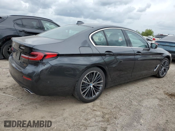 2021 BMW 5 Series 530i z VIN WBA53BH08MWW96605, wystawiony jako Copart lot #54408375 z przebiegiem 83 698 mil mil oraz Szkoda całkowita • Salvage title. Historia ofert i sprzedaży dostępna na DreamBid. Obrazek 3.