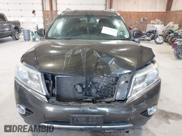 2016 Nissan Pathfinder Platinum with VIN 5N1AR2MM1GC601909, listed as a IAAI auction lot 42114650 with 151,423 mi miles. Bid and sale history available at carsss.com. Image 12.