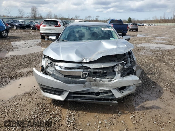 2017 Honda Civic Sedan LX with VIN 19XFC2F51HE218631, listed as a Copart auction lot 52105775 with 82,214 mi miles and Salvage Title. Bid and sale history available at carsss.com. Image 5.