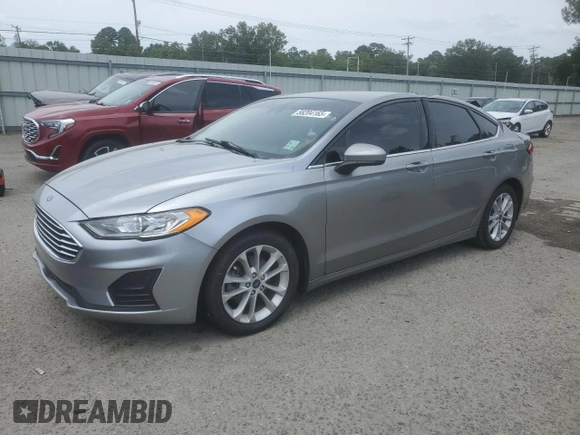 2020 Ford Fusion SE with VIN 3FA6P0LUXLR211723, listed as a Copart auction lot 58204165 with Not provided miles and Salvage title. Bid and sale history available at DreamBid. Image 1.