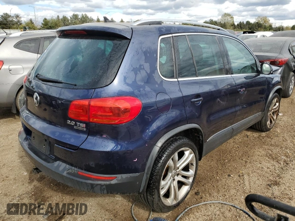 2012 Volkswagen Tiguan S with VIN WVGBV7AX5CW553643, listed as a Copart auction lot 75496504 with 99,648 mi miles and Salvage Title. Bid and sale history available at DreamBid. Image 3.