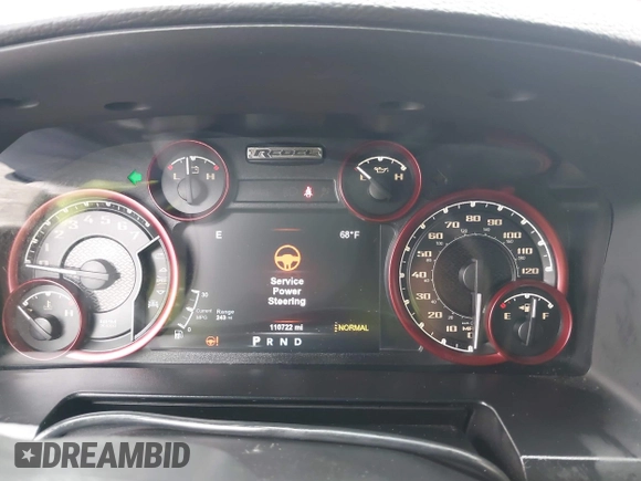 2017 Ram 1500 Rebel with VIN 1C6RR7YT7HS575529, listed as a IAAI auction lot 42125529 with 110,722 mi miles and . Bid and sale history available at DreamBid. Image 7.
