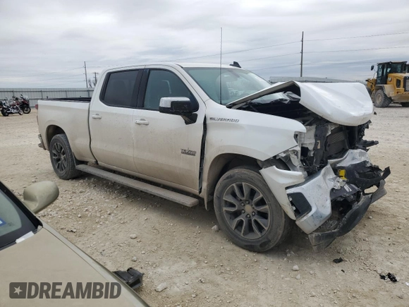 2020 Chevrolet Silverado 1500 LT with VIN 3GCUWCED3LG158037, listed as a Copart auction lot 42830005 with 93,096 mi miles and Salvage Title. Bid and sale history available at DreamBid. Image 4.