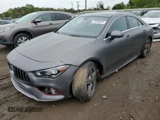 2021 Mercedes-Benz CLA with VIN W1K5J4HBXMN154245, listed as a Copart auction lot 72768224 with 16,737 mi miles and Salvage Title. Bid and sale history available at carsss.com. Image 1.