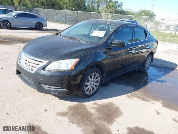 2014 Nissan Sentra SV with VIN 3N1AB7AP9EY200183, listed as a IAAI auction lot 41795406 with 167,111 mi miles. Bid and sale history available at carsss.com. Image 2.