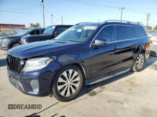 2017 Mercedes-Benz GLS 450 with VIN 4JGDF6EE5HA800107, listed as a Copart auction lot 64092525 with 77,620 mi miles and Salvage title. Bid and sale history available at DreamBid. Image 1.
