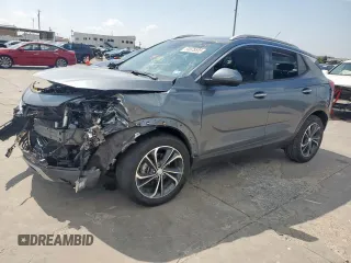 2021 Buick Encore GX Essence with VIN KL4MMGSL5MB158232, listed as a Copart auction lot 59578555 with 54,574 mi miles and Salvage title. Bid and sale history available at DreamBid. Image 1.