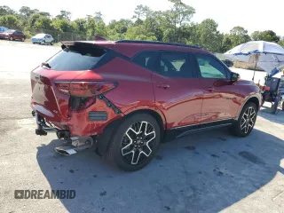 2025 Chevrolet Blazer RS with VIN 3GNKBERS3SS103775, listed as a Copart auction lot 61497805 with 16,242 mi miles and Salvage title. Bid and sale history available at DreamBid. Image 3.
