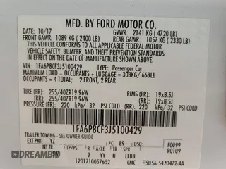 2018 Ford Mustang GT z VIN 1FA6P8CF3J5100429, wystawiony jako Copart lot #58577725 z przebiegiem 66 600 mil mil oraz Szkoda całkowita • Salvage title. Historia ofert i sprzedaży dostępna na DreamBid. Obrazek 13.