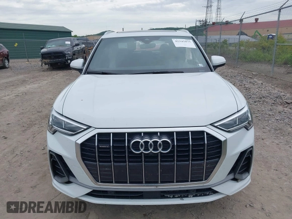 2022 Audi Q3 S line Premium Plus with VIN WA1EECF38N1031860, listed as a IAAI auction lot 42345075 with 27,171 mi miles and . Bid and sale history available at DreamBid. Image 12.