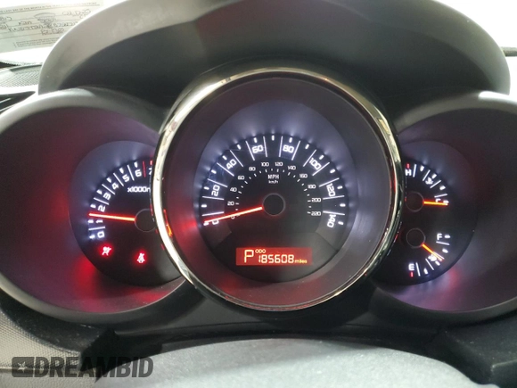2011 Kia Soul + with VIN KNDJT2A28B7227132, listed as a Copart auction lot 53856305 with 185,608 mi miles and Salvage Title. Bid and sale history available at carsss.com. Image 9.