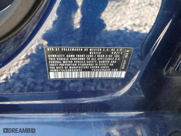 2014 Volkswagen Jetta Sedan SE w/Connectivity with VIN 3VWD17AJ2EM369832, listed as a Copart auction lot 86004234 with 142,085 mi miles and Salvage Title. Bid and sale history available at carsss.com. Image 14.