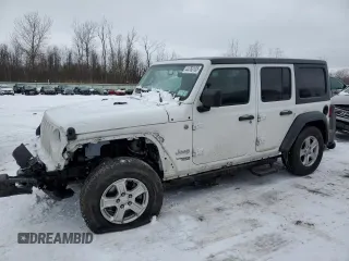 2020 Jeep Wrangler Unlimited Sport S with VIN 1C4HJXDN3LW226422, listed as a Copart auction lot 44763105 with 103,097 mi miles and Salvage Title. Bid and sale history available at carsss.com. Image 1.