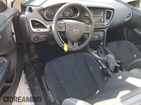 2016 Dodge Dart SXT Sport with VIN 1C3CDFFAXGD802289, listed as a Copart auction lot 49369365 with 70,964 mi miles and Salvage Title. Bid and sale history available at DreamBid. Image 8.