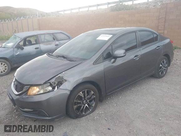 2013 Honda Civic EX with VIN 2HGFB2F85DH502678, listed as a IAAI auction lot 42051851 with 173,520 mi miles and . Bid and sale history available at DreamBid. Image 2.