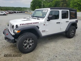 2021 Jeep Wrangler Unlimited Rubicon z VIN 1C4HJXFN4MW779644, wystawiony jako Copart lot #54356995 z przebiegiem 39 642 mil mil oraz Szkoda całkowita • Salvage title. Historia ofert i sprzedaży dostępna na DreamBid. Obrazek 1.