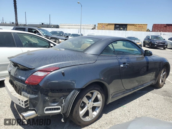2006 Lexus SC 430 with VIN JTHFN48Y069007014, listed as a Copart auction lot 57639905 with 90,938 mi miles and Salvage title. Bid and sale history available at DreamBid. Image 3.