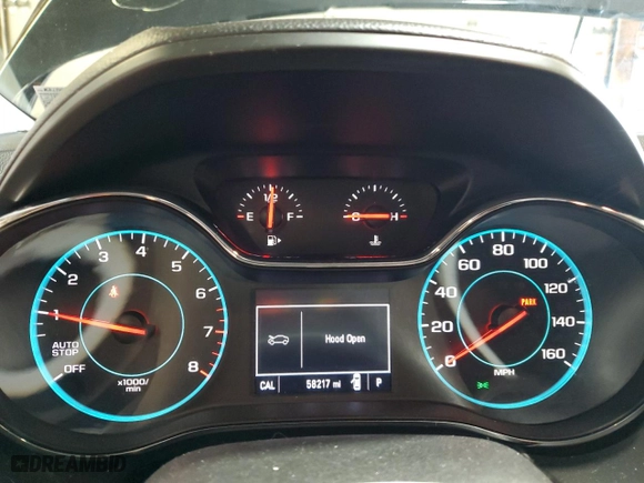 2017 Chevrolet Cruze LS with VIN 1G1BC5SM7H7131435, listed as a Copart auction lot 53257565 with 58,217 mi miles and Salvage Title. Bid and sale history available at carsss.com. Image 9.