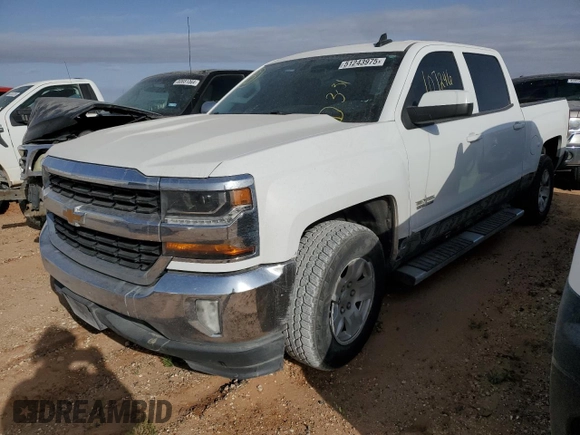 2017 Chevrolet Silverado 1500 LT with VIN 3GCPCREC1HG390899, listed as a Copart auction lot 51243975 with 107,246 mi miles and Salvage Title. Bid and sale history available at carsss.com. Image 1.