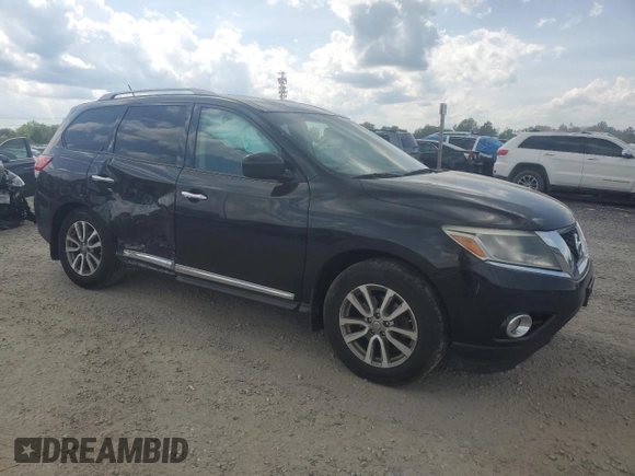2014 Nissan Pathfinder SL with VIN 5N1AR2MM9EC717792, listed as a Copart auction lot 54823555 with 119,630 mi miles and Clean title. Bid and sale history available at DreamBid. Image 4.