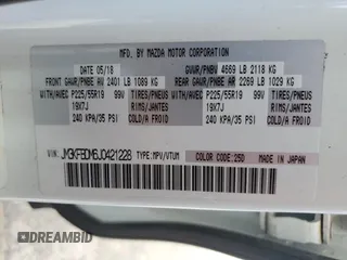 2018 Mazda CX-5 Grand Touring with VIN JM3KFBDM6J0421228, listed as a Copart auction lot 54915685 with Not Provided miles and Clean Title. Bid and sale history available at DreamBid. Image 13.