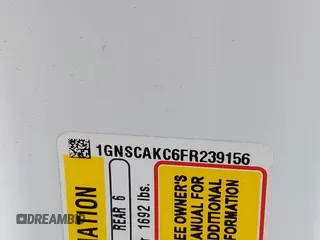 2015 Chevrolet Tahoe LS z VIN 1GNSCAKC6FR239156, wystawiony jako IAAI lot #42545513 z przebiegiem 117 863 mil mil oraz . Historia ofert i sprzedaży dostępna na DreamBid. Obrazek 9.