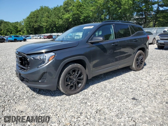 2020 GMC Terrain SLE z VIN 3GKALTEV9LL158611, wystawiony jako Copart lot #61781805 z przebiegiem 77 113 mil mil oraz Szkoda całkowita • Salvage title. Historia ofert i sprzedaży dostępna na DreamBid. Obrazek 1.