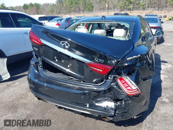2023 Infiniti Q50 Luxe z VIN JN1EV7BR7PM541712, wystawiony jako IAAI lot #41942433 z przebiegiem 8 512 mil mil oraz . Historia ofert i sprzedaży dostępna na DreamBid. Obrazek 16.