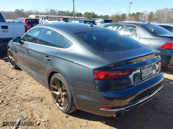 2019 Audi A5 Sportback Premium Plus with VIN WAUBNCF55KA018020, listed as a IAAI auction lot 41339747 with 65,905 mi miles. Bid and sale history available at carsss.com. Image 3.