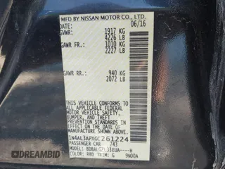 2016 Nissan Altima S with VIN 1N4AL3APXGC261224, listed as a IAAI auction lot 42011052 with 46,218 mi miles and . Bid and sale history available at DreamBid. Image 9.