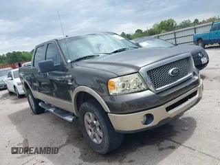 2008 Ford F-150 XLT with VIN 1FTPW12V48FB83150, listed as a IAAI auction lot 41895892 with 190,168 mi miles. Bid and sale history available at carsss.com. Image 1.